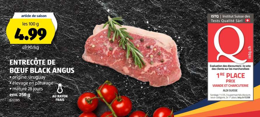 Entrecôte de bœuf Black Angus