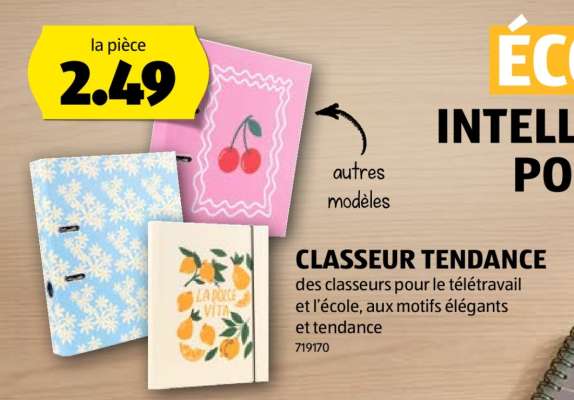 CLASSEUR TENDANCE