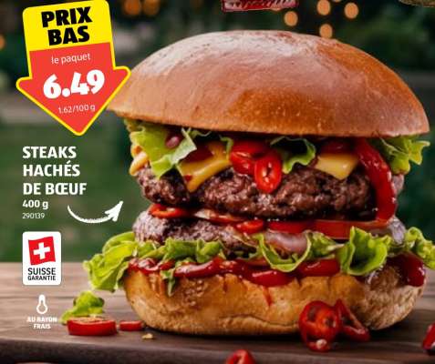 STEAKS HACHÉS DE BŒUF