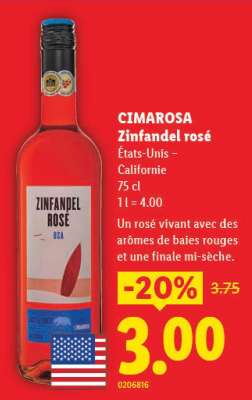 CIMAROSA Zinfandel rosé