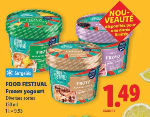 FOOD FESTIVAL Frozen yogourt