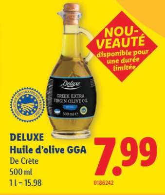 DELUXE Huile d'olive GGA