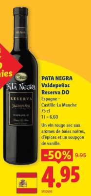 Pata Negra Valdepeñas Reserva DO
