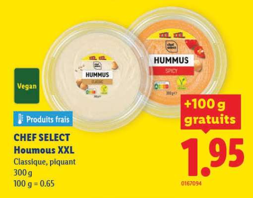 CHEF SELECT Houmous XXL