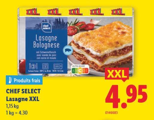 CHEF SELECT Lasagne XXL
