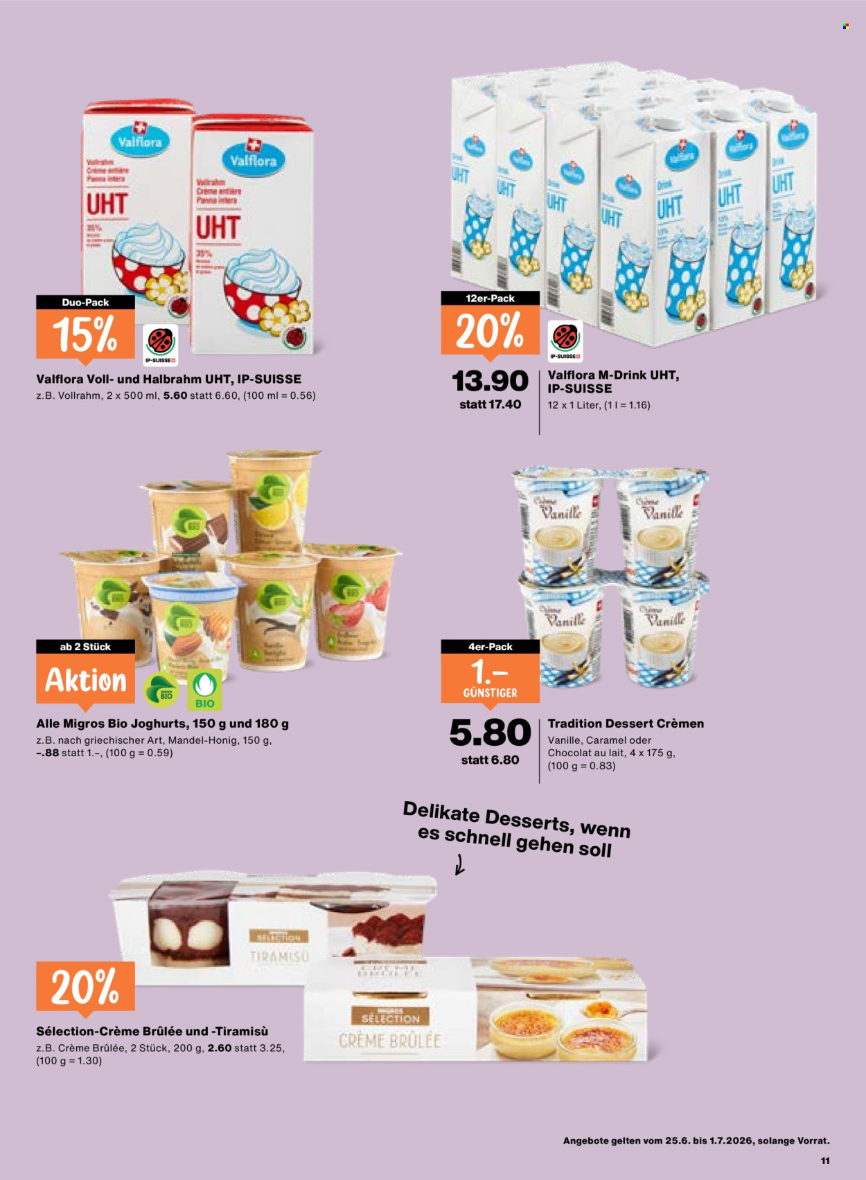 Catalogue Migros - 25.6.2026 - 1.7.2026. Page 11. Page 11