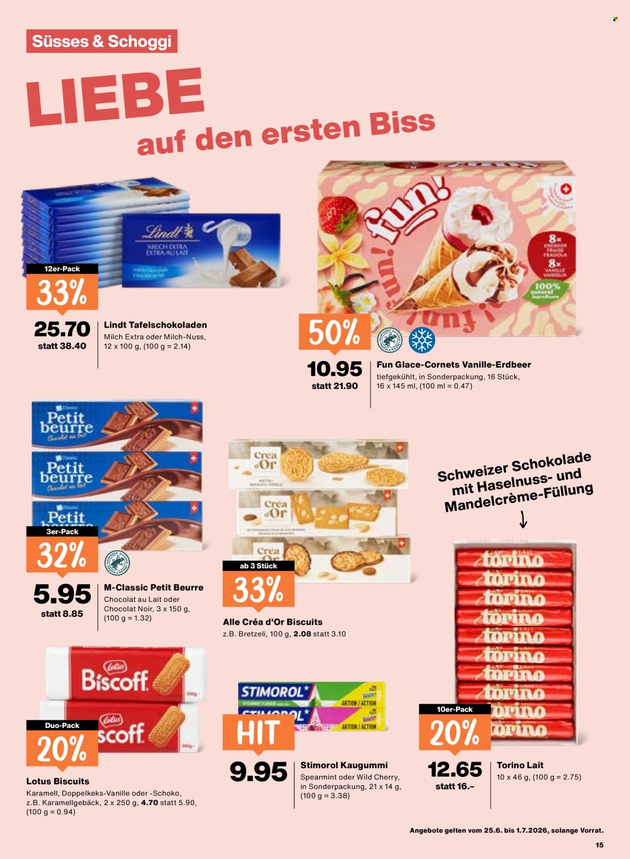 Catalogue Migros - 25.6.2026 - 1.7.2026. Page 15. Page 15