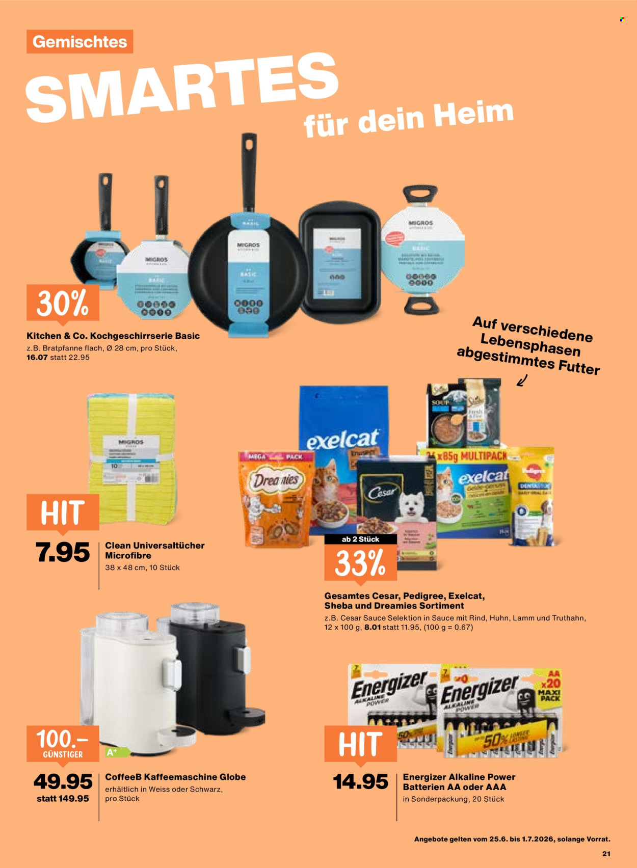 Catalogue Migros - 25.6.2026 - 1.7.2026. Page 21. Page 21