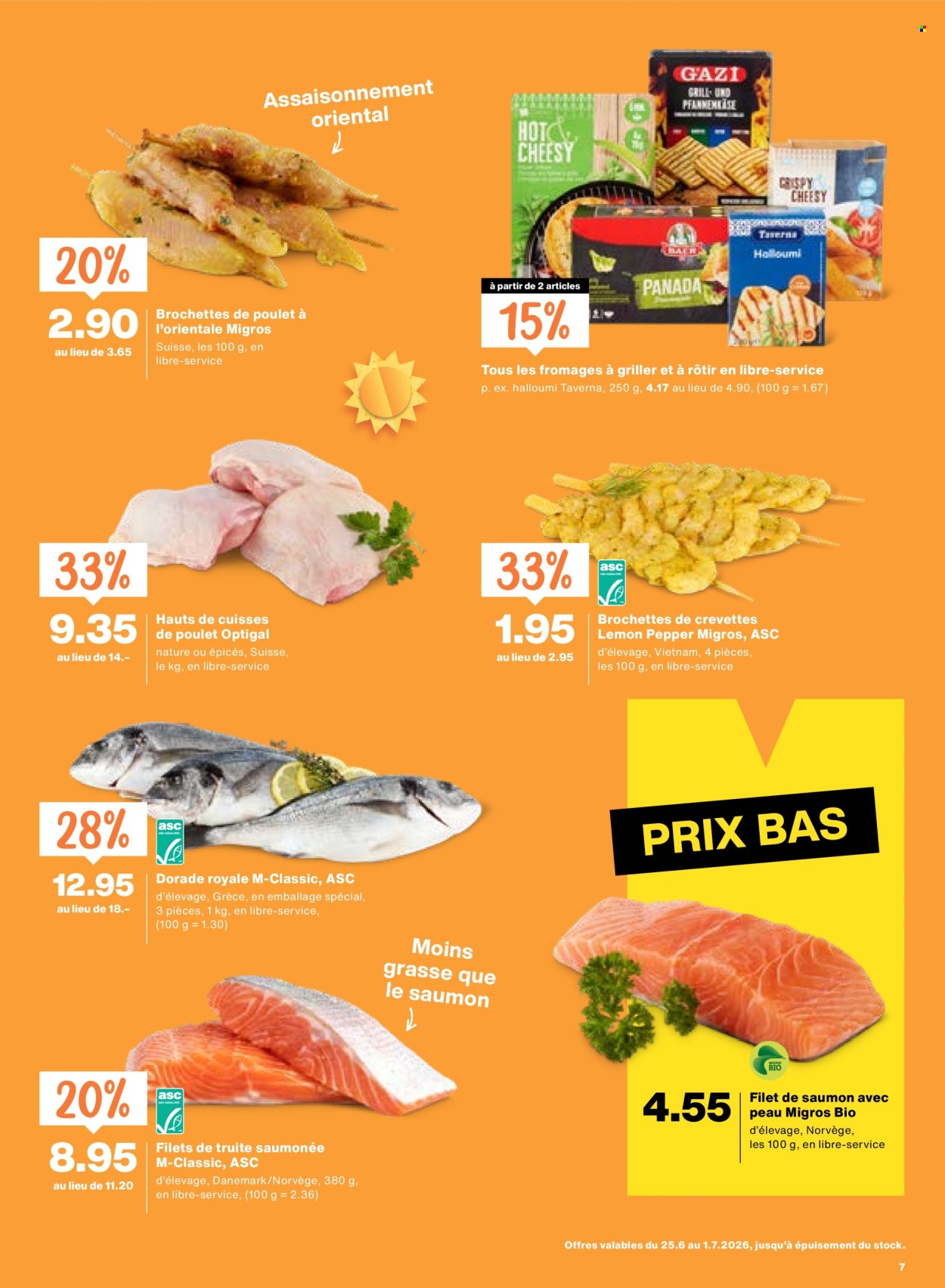 Catalogue Migros - 25.6.2026 - 1.7.2026. Page 7. Page 7
