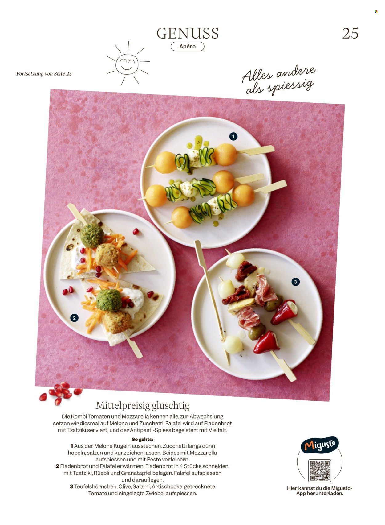 Catalogue Migros - 24.6.2026 - 1.7.2026. Page 25. Page 25