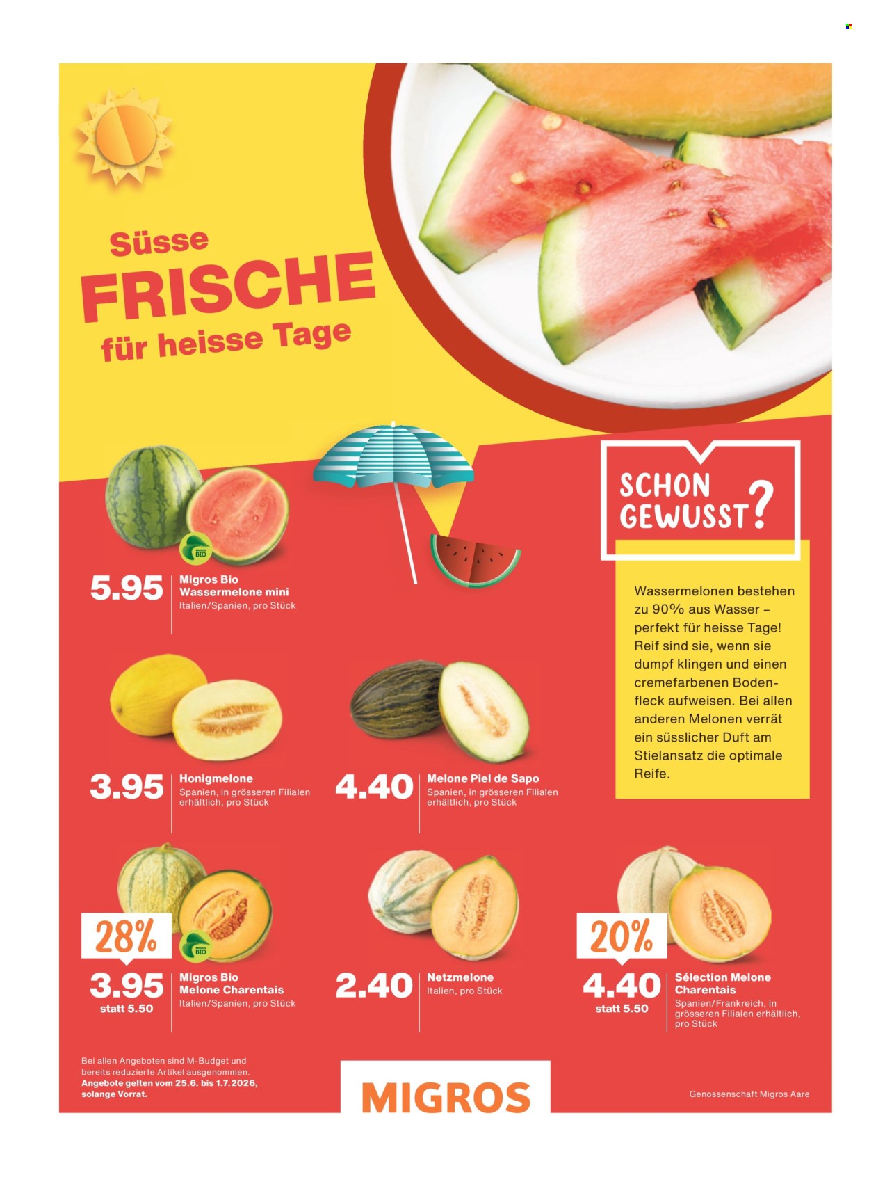 Catalogue Migros - 24.6.2026 - 1.7.2026. Page 34. Page 34
