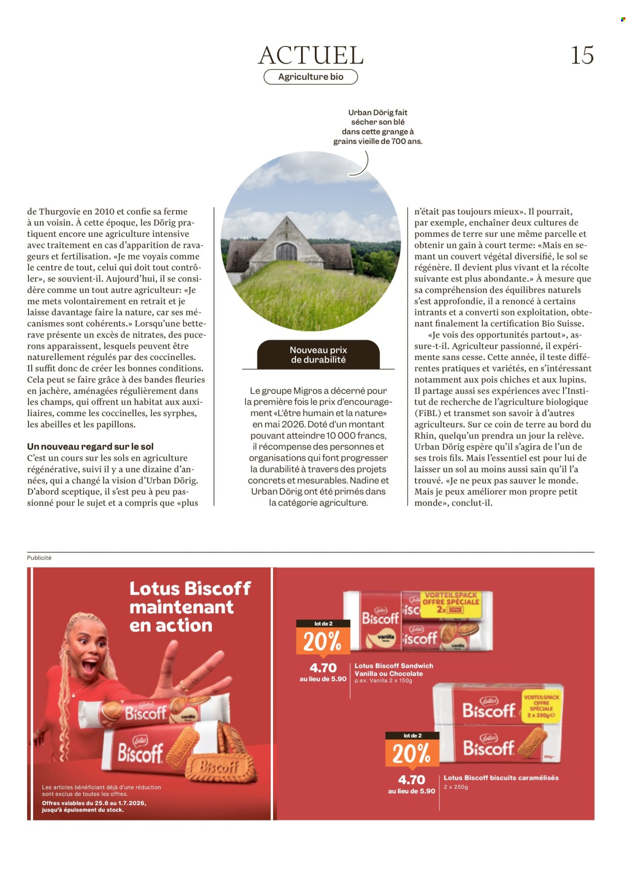 Catalogue Migros - 24.6.2026 - 1.7.2026. Page 15. Page 15
