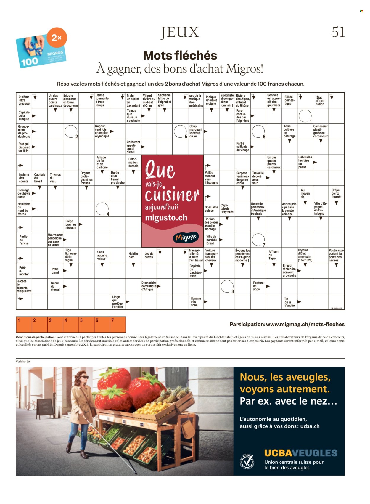 Catalogue Migros - 24.6.2026 - 1.7.2026. Page 51. Page 51