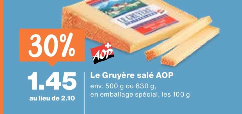 Le Gruyère salé AOP