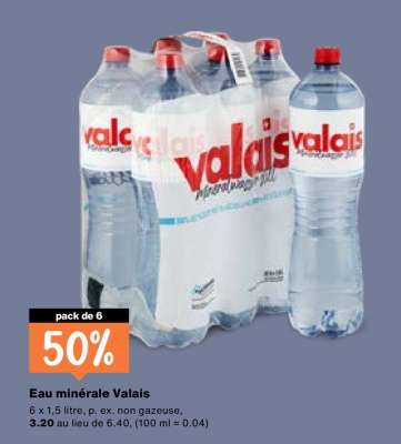 Eau minérale Valais