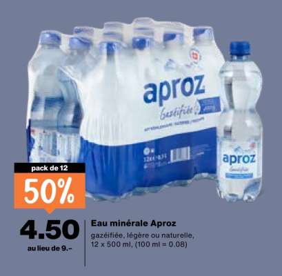 Eau minérale Aproz