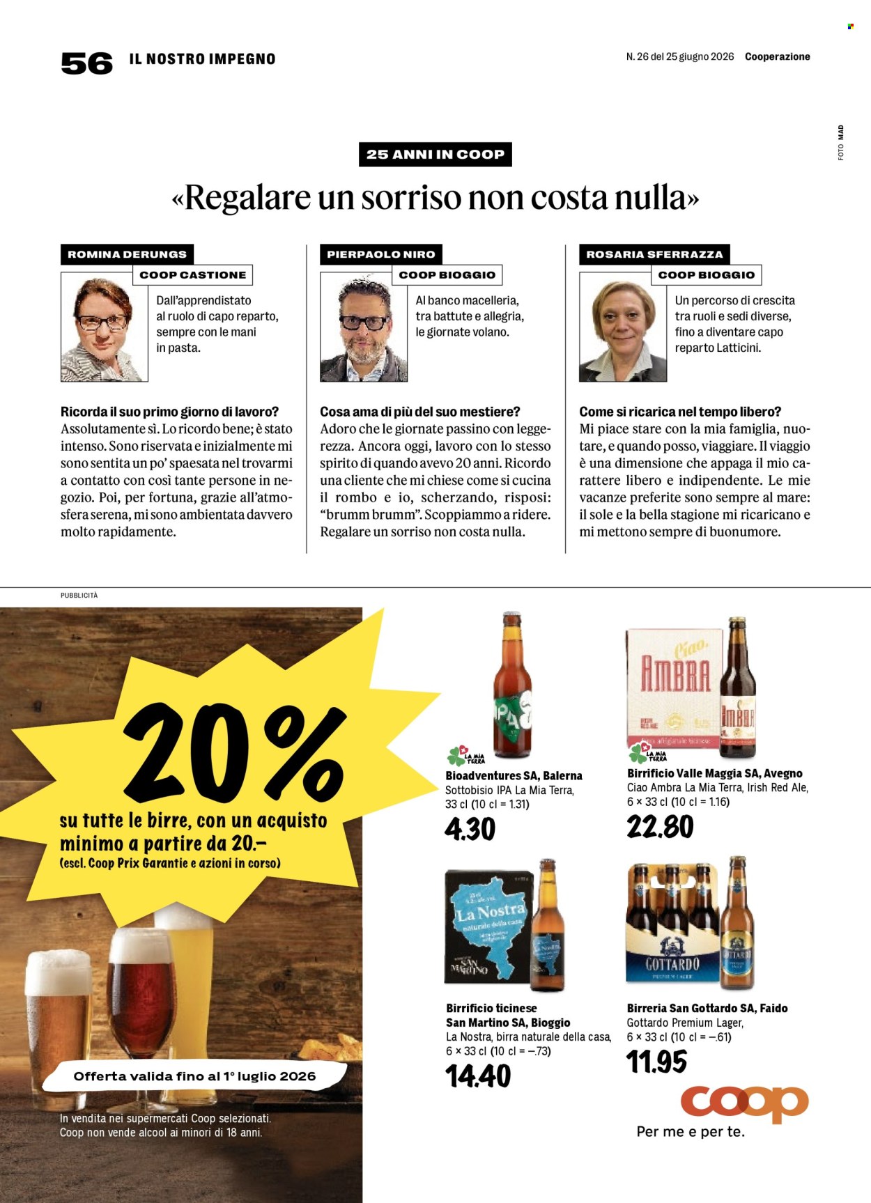 Catalogue Coop - 25.6.2026 - 1.7.2026. Page 56. Page 56