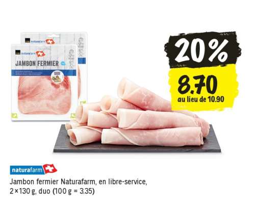 Jambon fermier Naturafarm