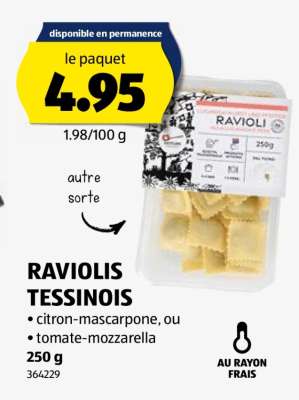 RAVIOLIS TESSINOIS