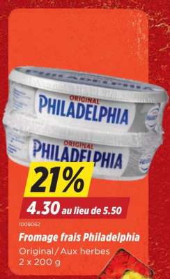 Fromage frais Philadelphia