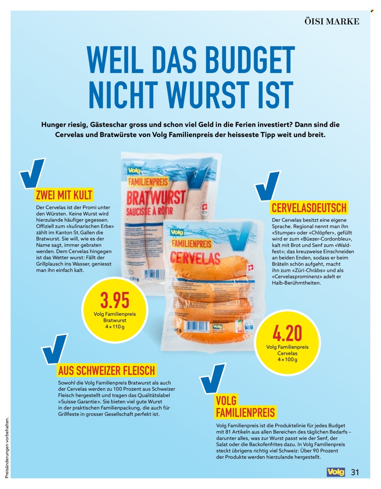 Catalogue Volg - 1.7.2026 - 31.7.2026. Page 31. Page 31