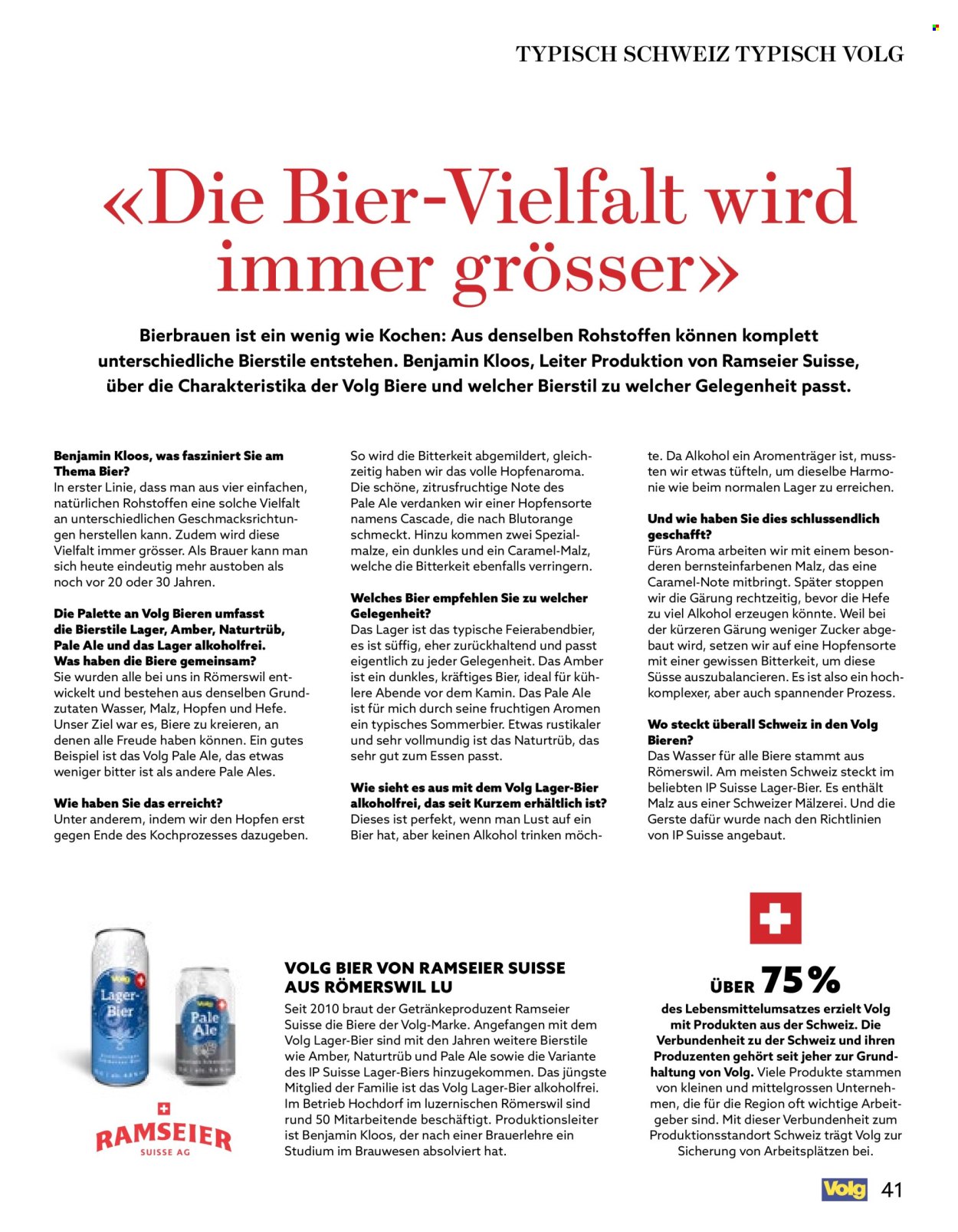 Catalogue Volg - 1.7.2026 - 31.7.2026. Page 41. Page 41