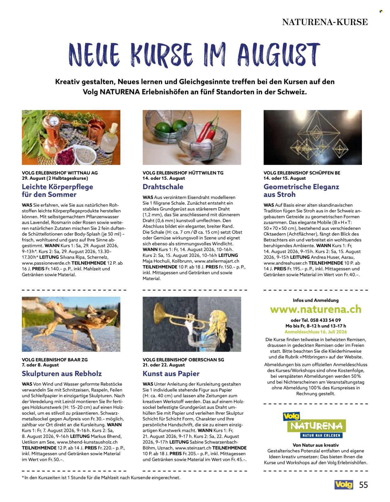 Catalogue Volg - 1.7.2026 - 31.7.2026. Page 55. Page 55