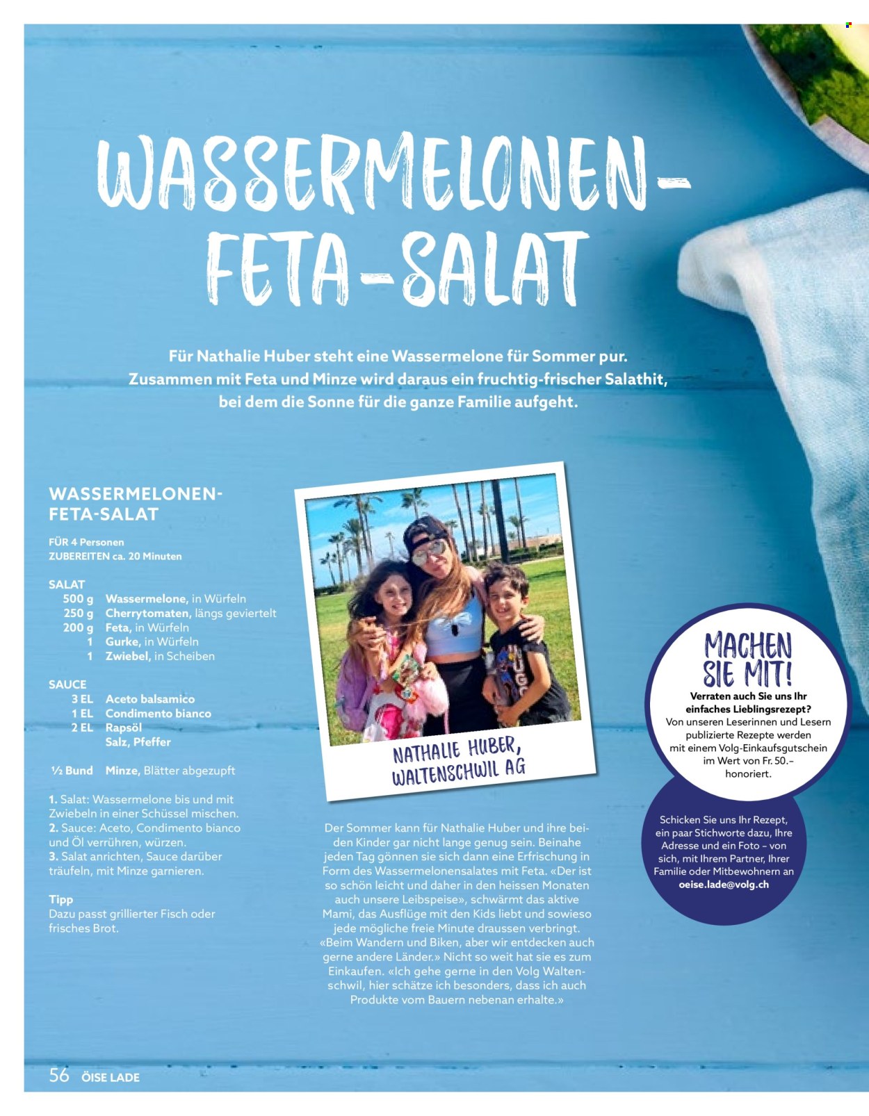 Catalogue Volg - 1.7.2026 - 31.7.2026. Page 56. Page 56