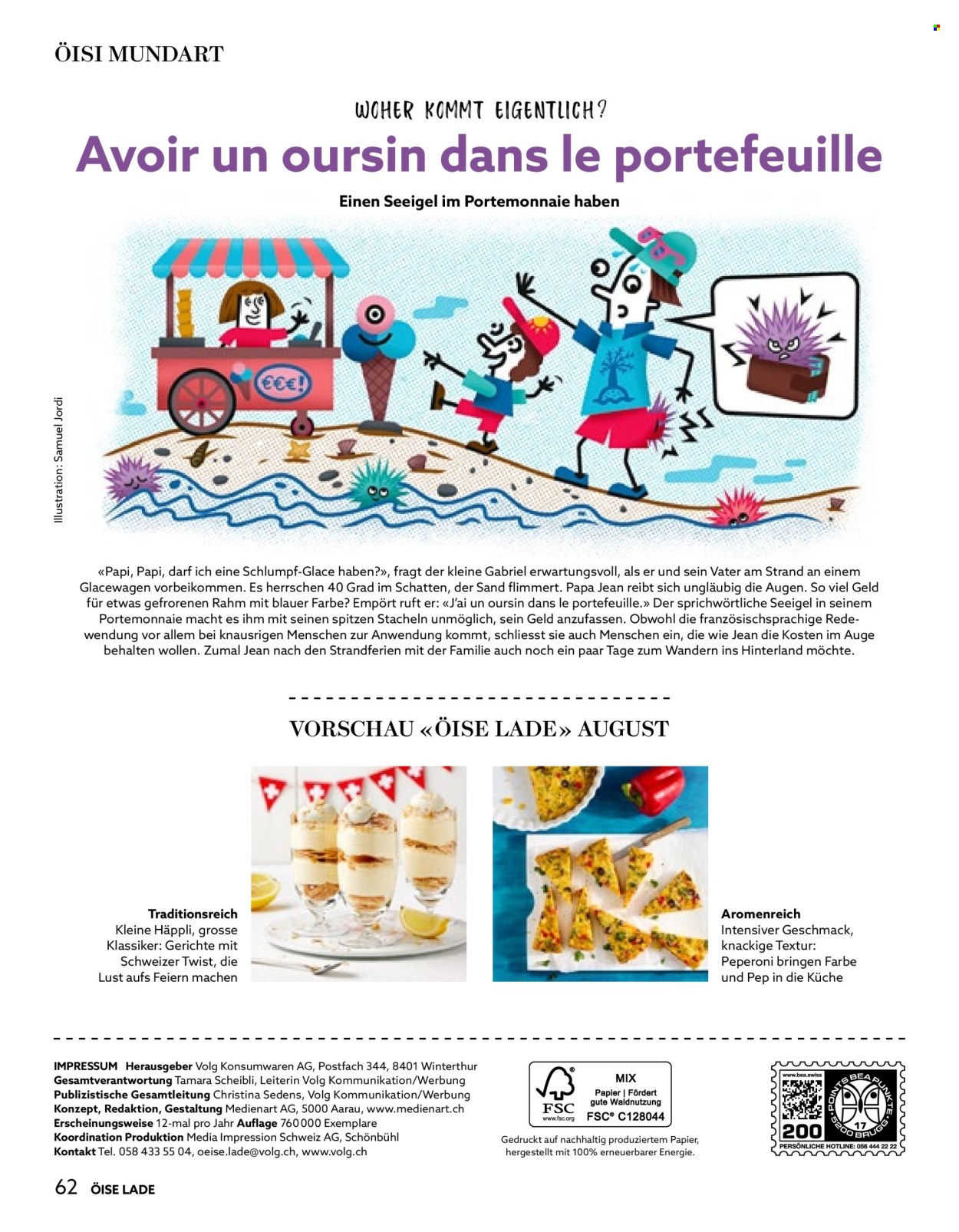 Catalogue Volg - 1.7.2026 - 31.7.2026. Page 62. Page 62