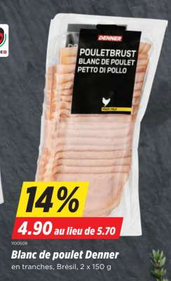 Blanc de poulet Denner