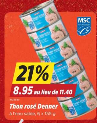 Thon rosé Denner