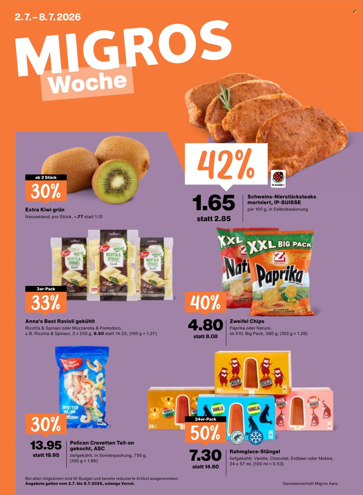 Catalogue Migros - 2.7.2026 - 8.7.2026. Page 1. Page 1