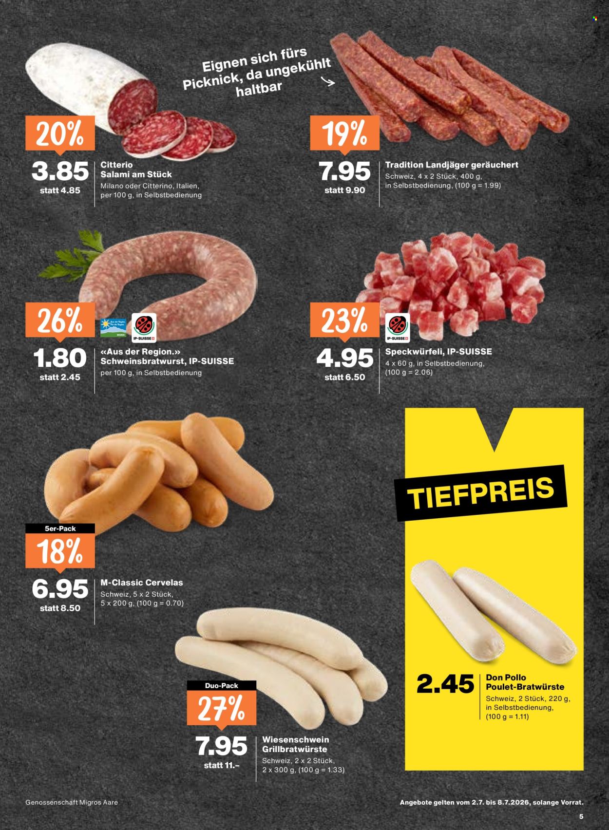 Catalogue Migros - 2.7.2026 - 8.7.2026. Page 5. Page 5