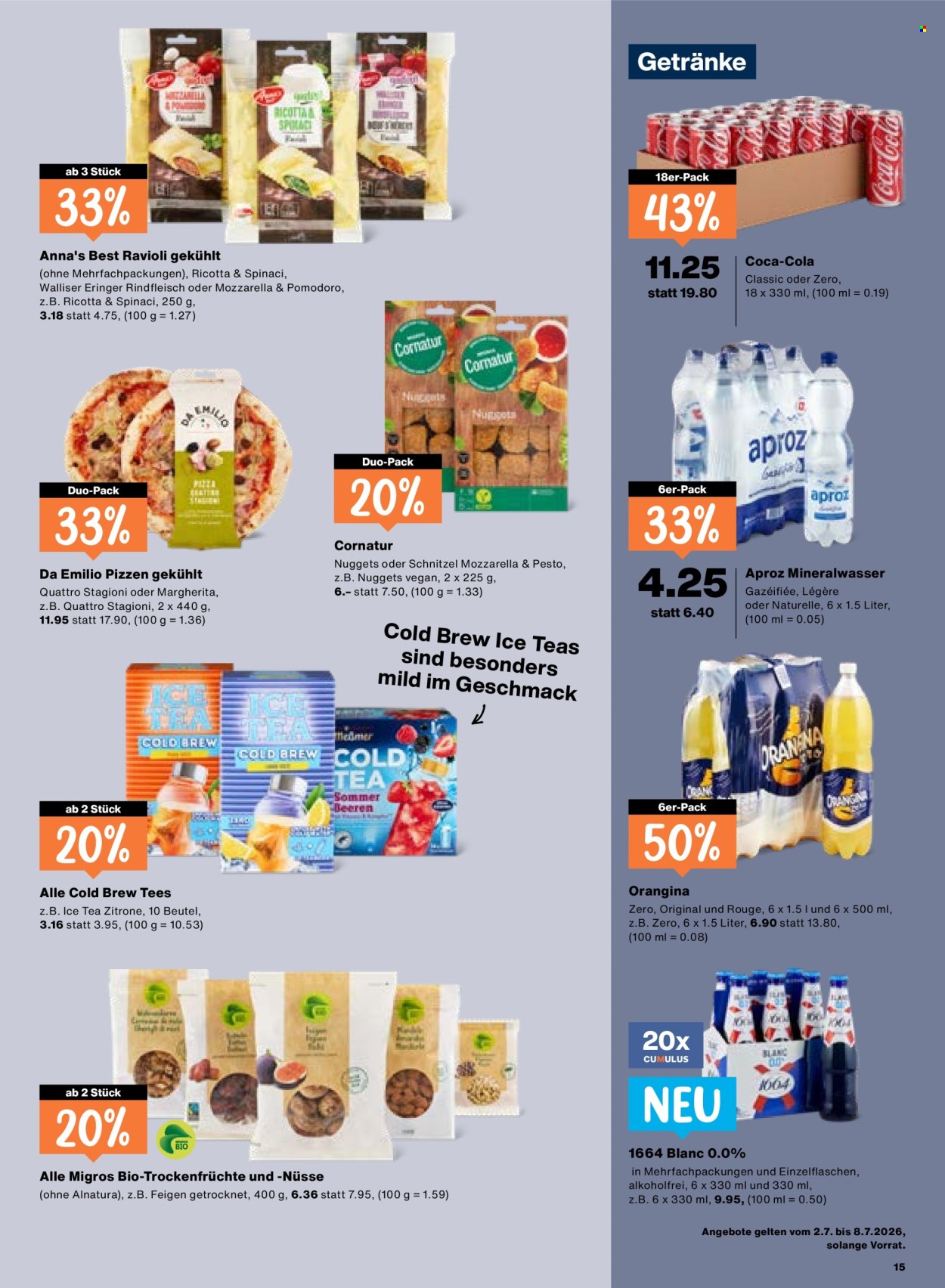 Catalogue Migros - 2.7.2026 - 8.7.2026. Page 15. Page 15