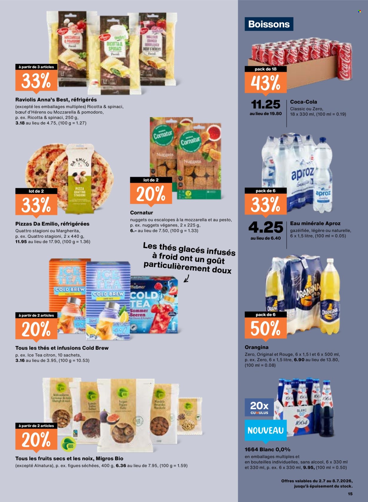 Catalogue Migros - 2.7.2026 - 8.7.2026. Page 15. Page 15