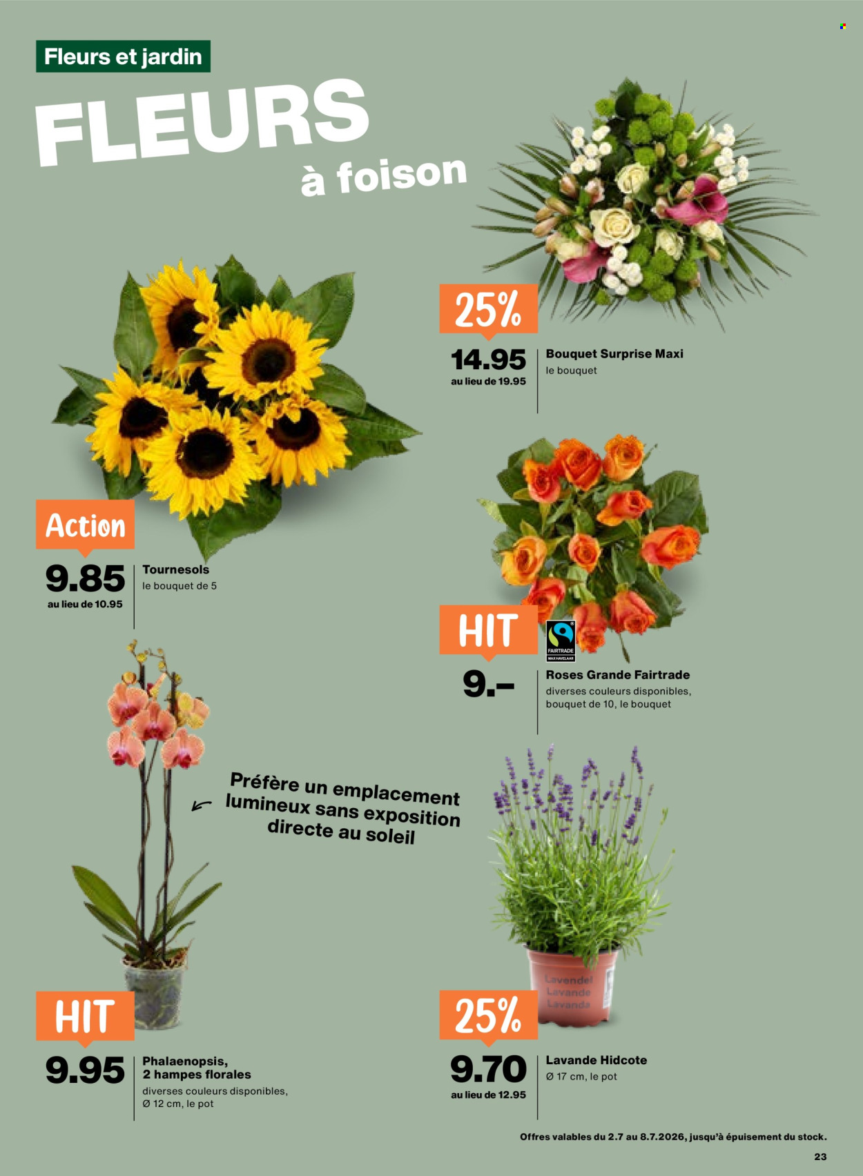 Catalogue Migros - 2.7.2026 - 8.7.2026. Page 23. Page 23