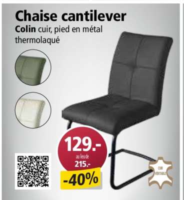 Chaise cantilever