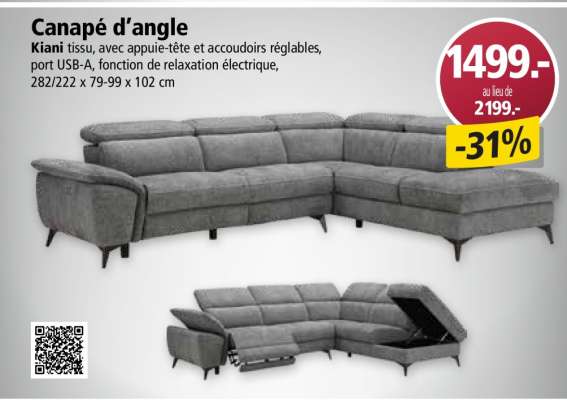 Canapé d'angle