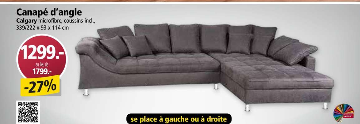 Canapé d'angle
