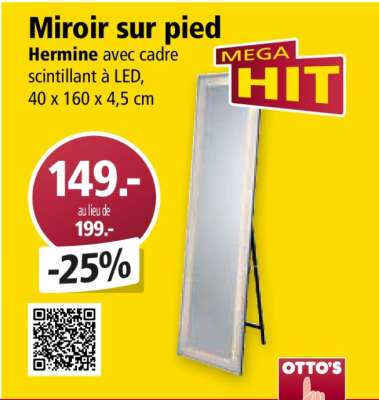 Miroir sur pied
