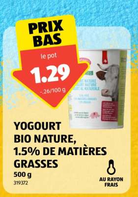 YOGOURT BIO NATURE