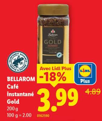 BELLAROM Café instantané Gold