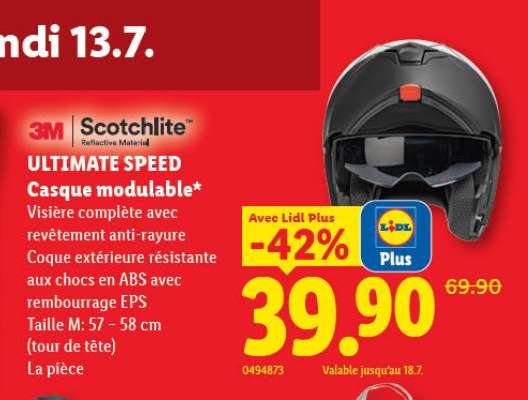 ULTIMATE SPEED Casque modulable