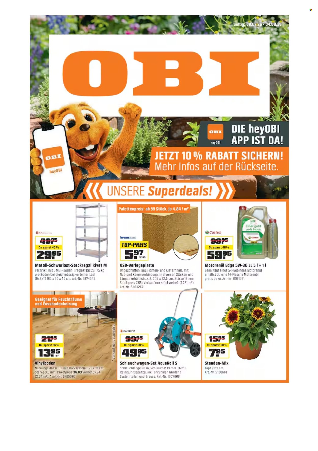 Catalogue OBI - 8.7.2026 - 4.8.2026. Page 1. Page 1