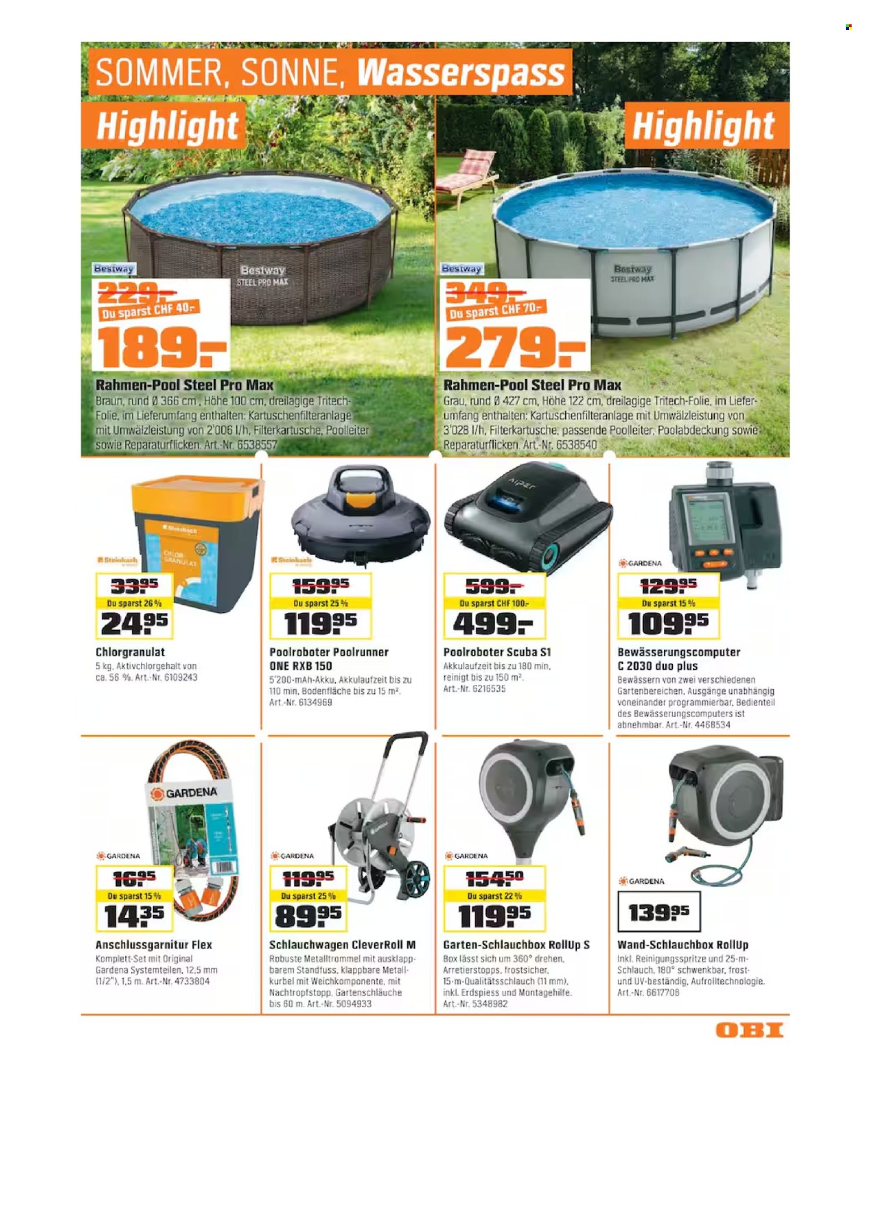 Catalogue OBI - 8.7.2026 - 4.8.2026. Page 7. Page 7