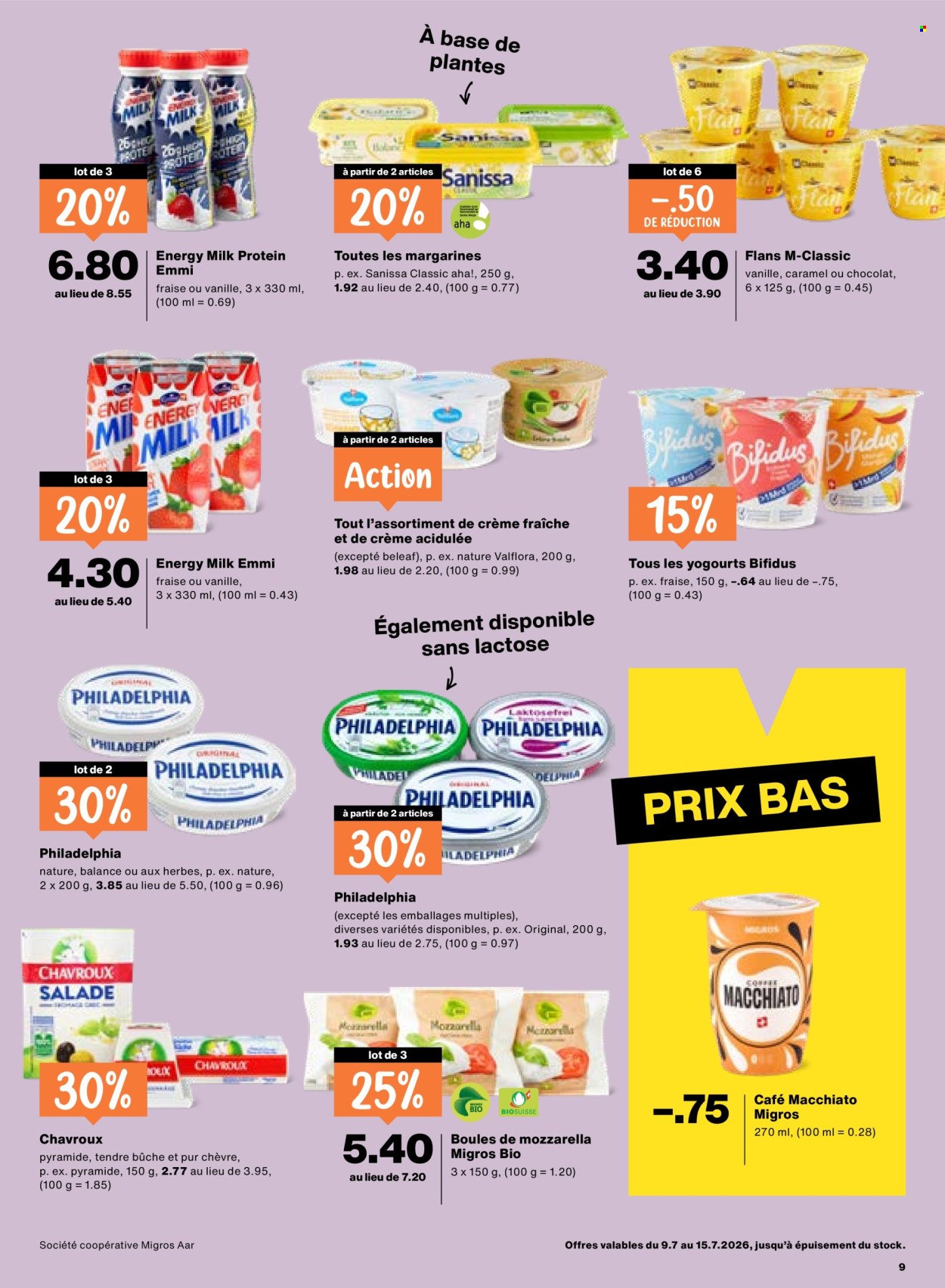 Catalogue Migros - 9.7.2026 - 15.7.2026. Page 9. Page 9