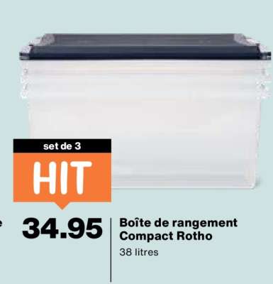 Boîte de rangement Compact Rotho