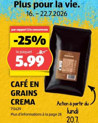 CAFÉ EN GRAINS CREMA