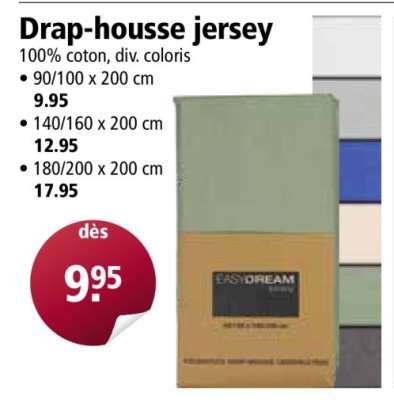 Drap-housse jersey