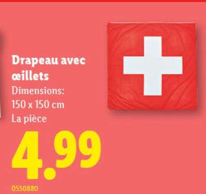 Drapeau avec œillets